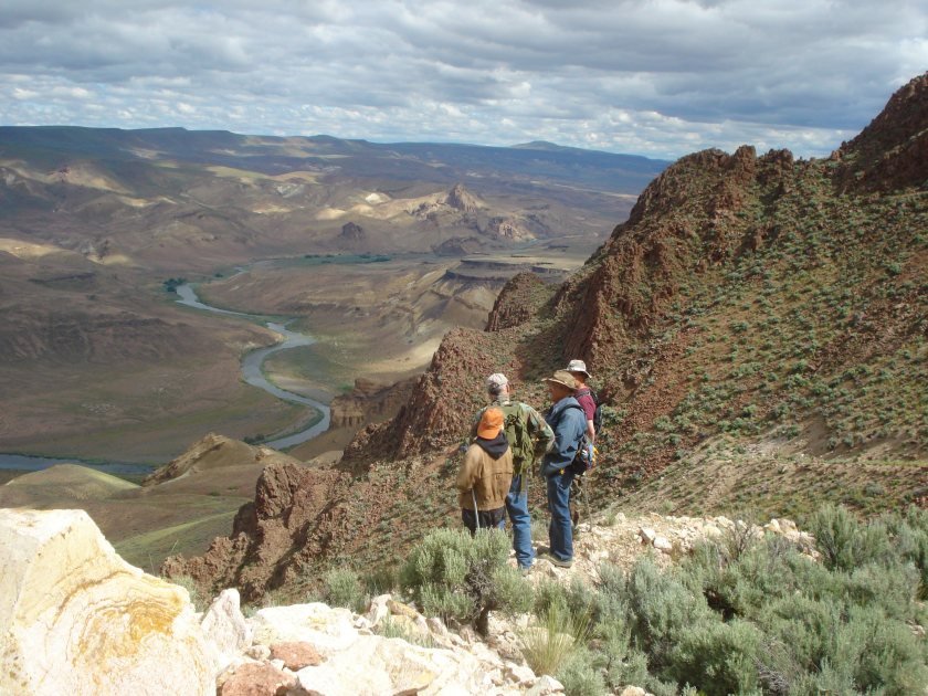 On the trail at M Mine 62010